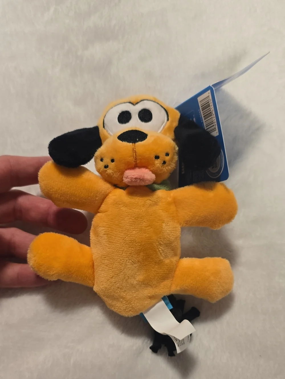 Bark Disneys Pluto  Orange & Black Plush Dog Toy Size Small 0-20 Pounds NWT